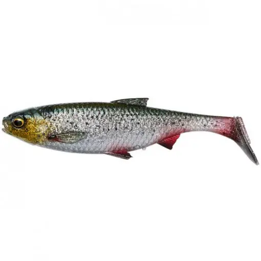 Ofertă specială Shad Savage Gear 3D River Roach, Green Silver, 8cm, 5g, 4buc