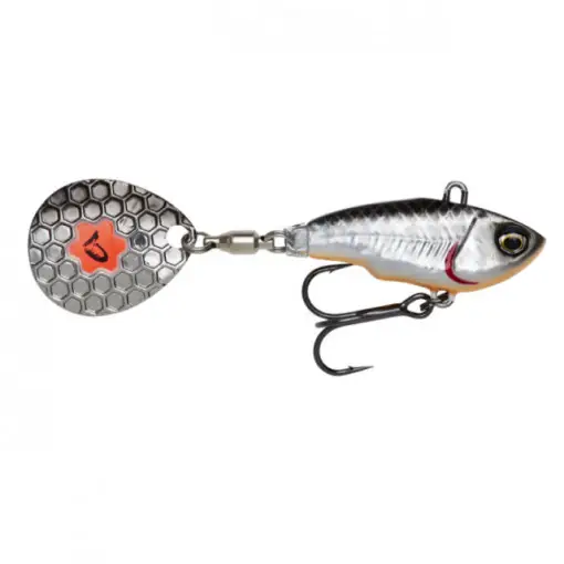 Vobler Savage Gear Fat Tail NL, culoare Dirty Silver Fluo, 5.5cm, 6.5g Reducere de preț