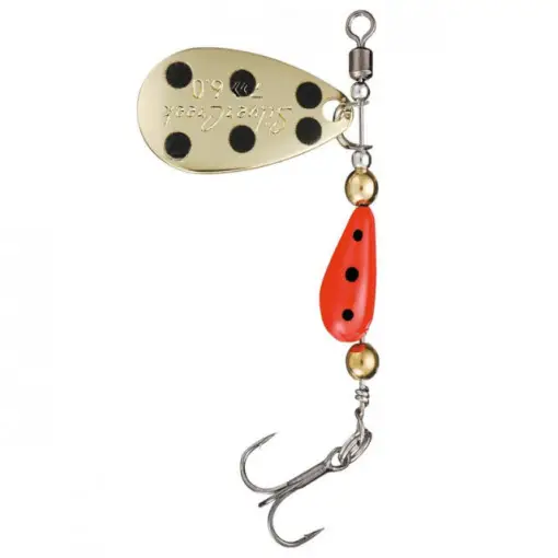 Ofertă exclusivă Lingurita Rotativa Daiwa, Gold Red Black, 3g