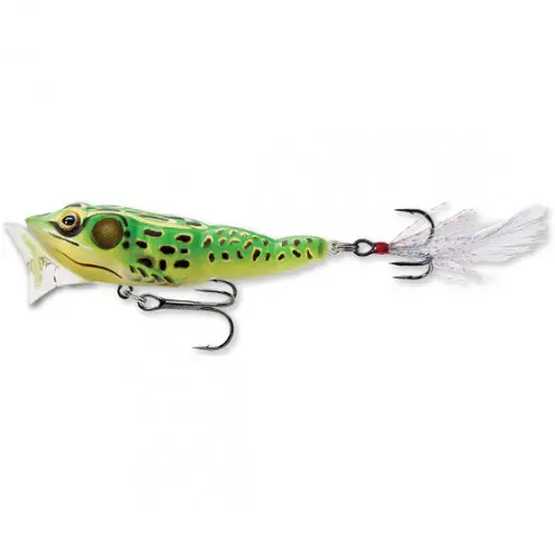 Vobler Livetarget Frog Popper, culoare Floro Green-Yellow, 7.5cm, 14g Promoție
