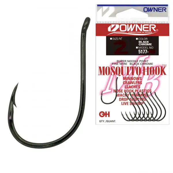 Carlig Owner 5177 No.10 Mosquito Hook Black Chrome Preț redus