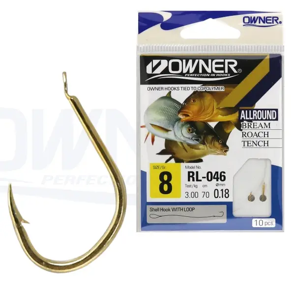 Carlige Legate Owner RL-046 No.12 70cm 0,14mm Cel mai vândut