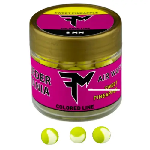 Expediere rapidă Pop Up Feedermania Air Wafters Colored Line, Ananas, 8-10mm