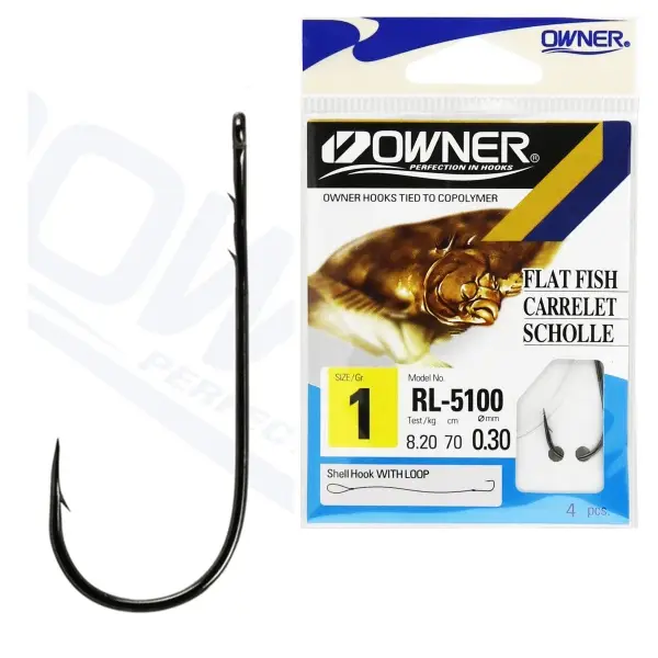 Carlige Legate Owner RL-5100 No.2 70cm 0,30mm Super ofertă