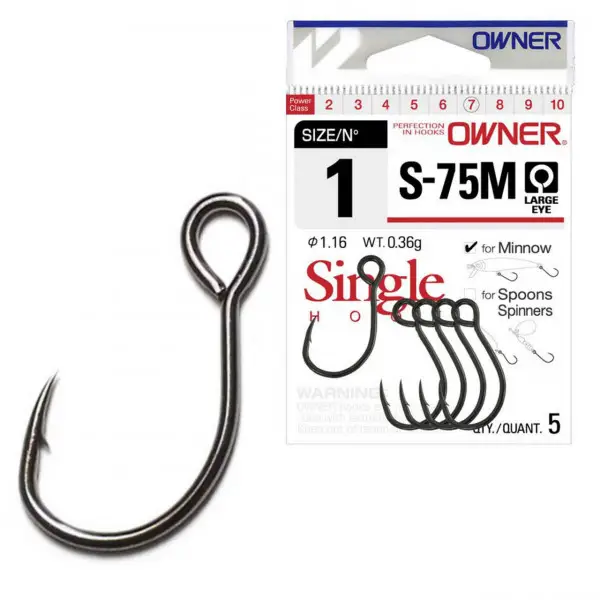 Carlig Owner S-75M No.2 Minnow Cel mai bun preț