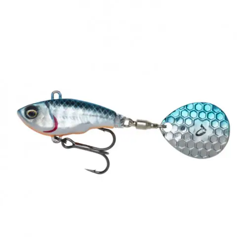 Chilipir Vobler Savage Gear Fat Tail Sinking, culoare Blue Silver, 5.5cm, 9g