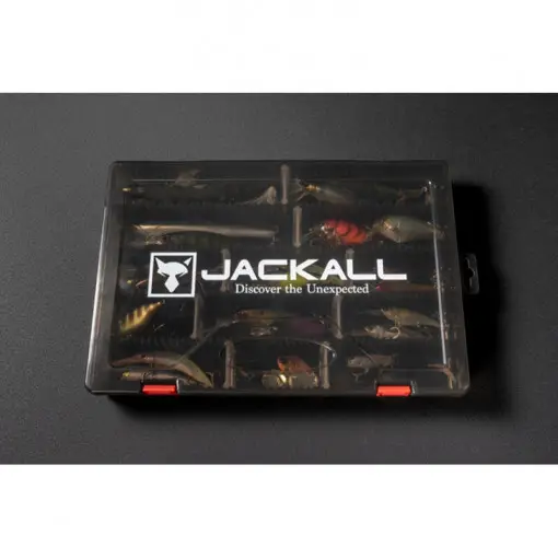 Retur gratuit Cutie pentru Naluci Jackall 3000D Tackle L, Culoare Clear Black, 30x20.6x3.9cm