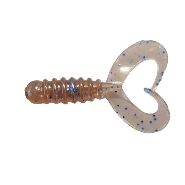 Livrare expres Grub Rock'N Bait Cultiva RB-1 17 Brown Blue Ring Twin Tail
