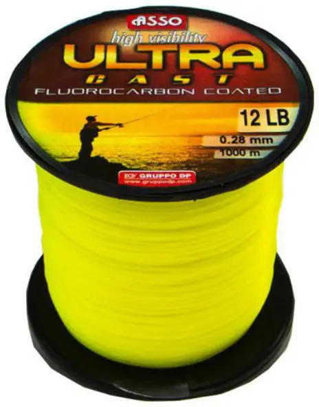 Fir Asso Ultra Cast 0.24mm 8.10kg 1000m Galben Fluo Vezi acum