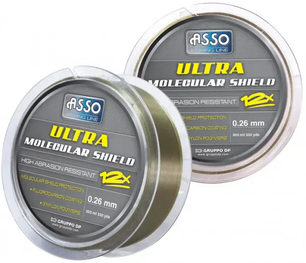 Cumpărături sigure Fir Asso Ultra Molecular Shield 0.31mm 11.20kg 300m Dark Green