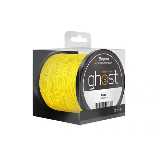 Retur ușor Fir Textil Delphin Ghost 4+1, Galben, 200m