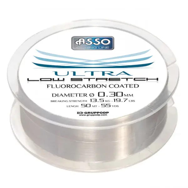 Retur ușor Fir Asso Ultra Low Stretch 0.18mm 6.30kg 150m Smoke