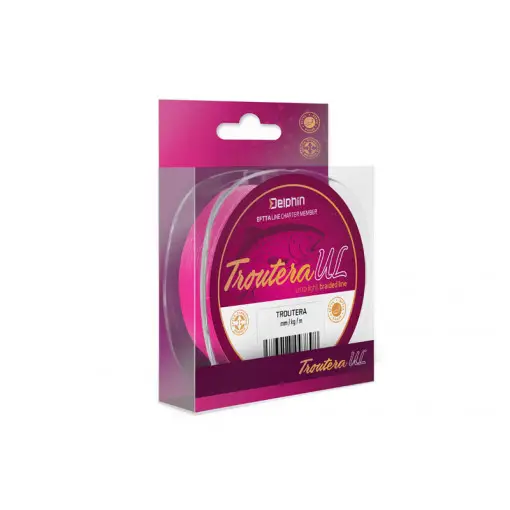 Fir Textil Delphin Troutera UL, Culoare Roz Fluo, 130m Cumpără online