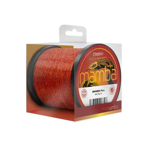 Preferatul clienților Fir Monofilament Delphin Mamba Carp, Camo Fire, 1200m