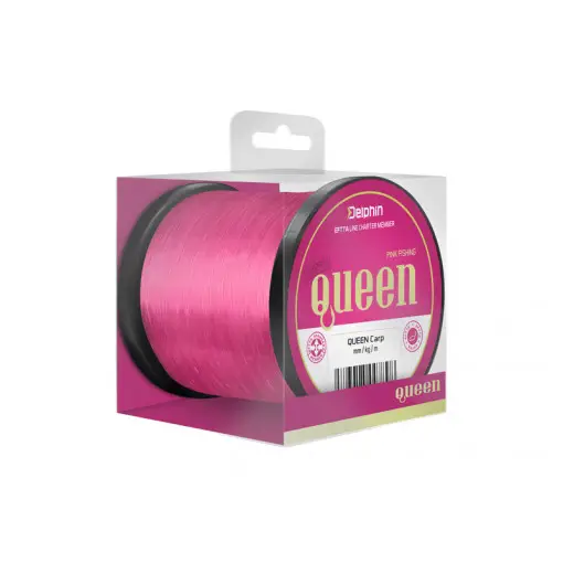 Reducere Fir Monofilament Delphin Queen Carp, Roz, 1200m