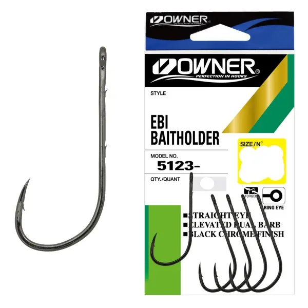 Carlig Owner 5123-031 No.8 Negru Ebi Baitholder BC Discount