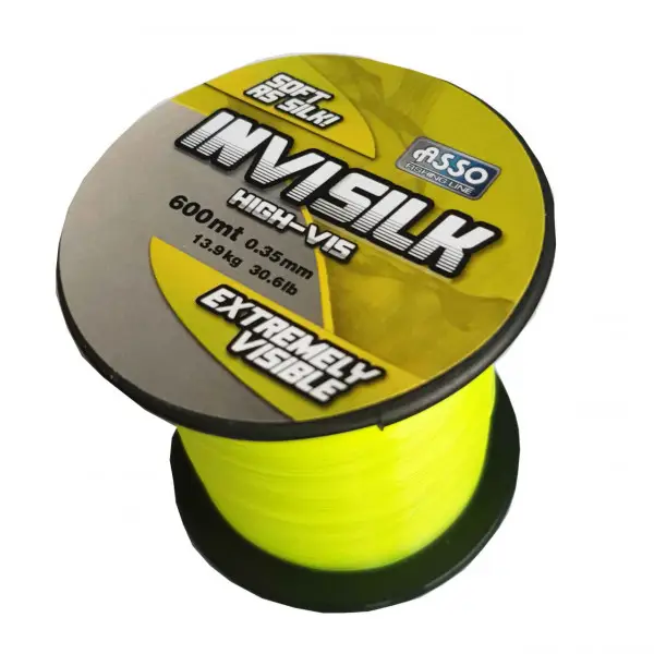 Plată securizată Fir Asso Invisilk 0.30mm 11.90kg 600m Yellow