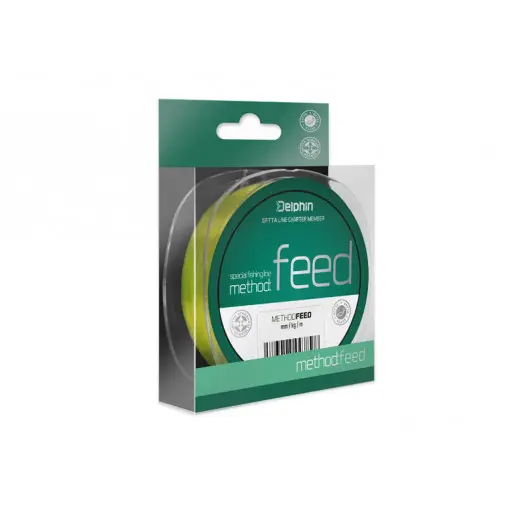 Chilipir Fir Monofilament Delphin Method Feed, Galben, 1000m