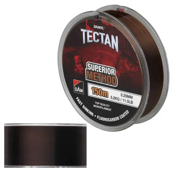 Ofertă de sezon Fir Dam Tectan Superior Method 0.18mm 2.70kg 150m Brown