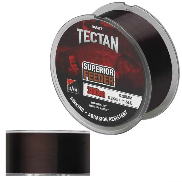 Fir Dam Tectan Superior Feeder 0.14mm 1.80kg 300m Brown Cel mai vândut