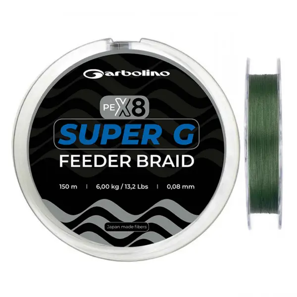 Fir Garbolino Super G Feeder Braid 0.08mm 4.80kg 150m Maro Super ofertă