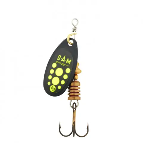 Lingurita Rotativa Dam Effzett Standard, Nr.2, 4g, Black Yellow Ultima șansă