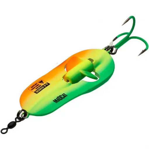 Lingurita Oscilanta Madcat Ratlin Nr.3/0, 110g, Firetiger UV Promoție