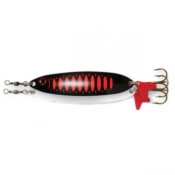 Lichidare de stoc Oscilanta 32gr 95mm DAM Effzett Slim Standard Spoon Black Orange UV
