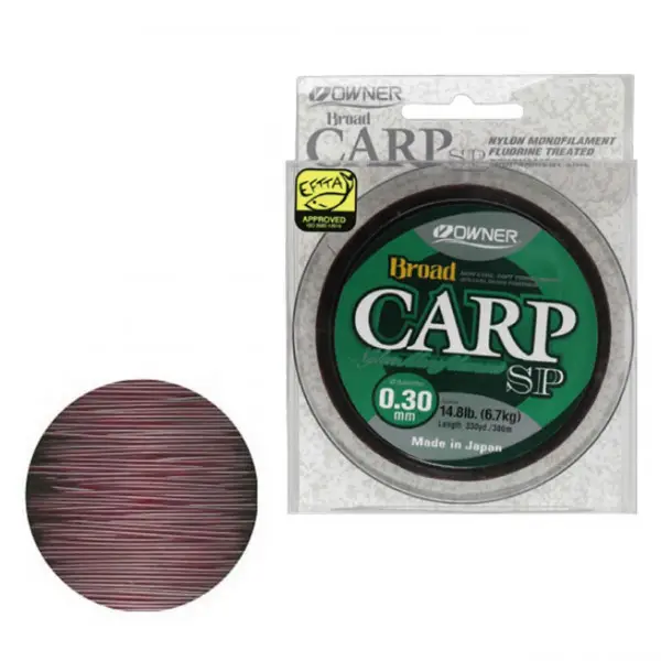 Ofertă de sezon Fir Owner Broad Carp SP 0.30mm 6.70kg 300m Maro