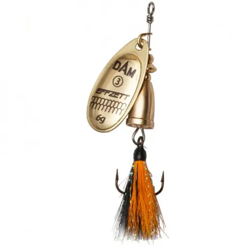 Noutate Lingurita rotativa Dam Effzett Executor Dressed, Nr.4, 8g, Gold