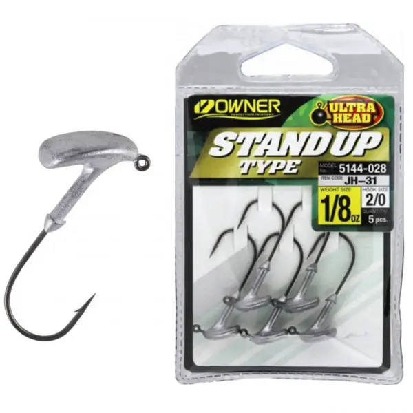 Jig Lestat Owner JH-31 No.3/0 1/4Oz Stand Up Type Retur gratuit