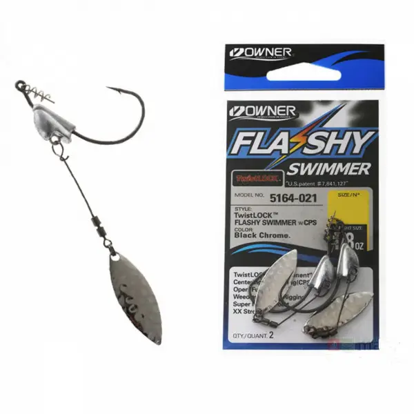 Preț redus Jig Owner 5164 No.1/0 1/8 Flashy Swimmer Blade