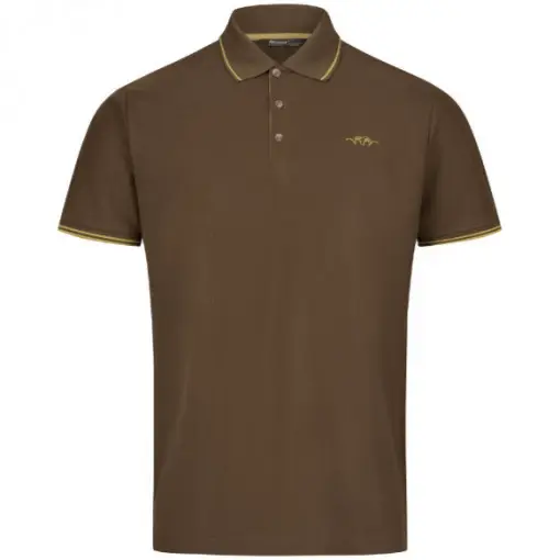 Tricou Blaser Polo 22 Dark Brown Premium