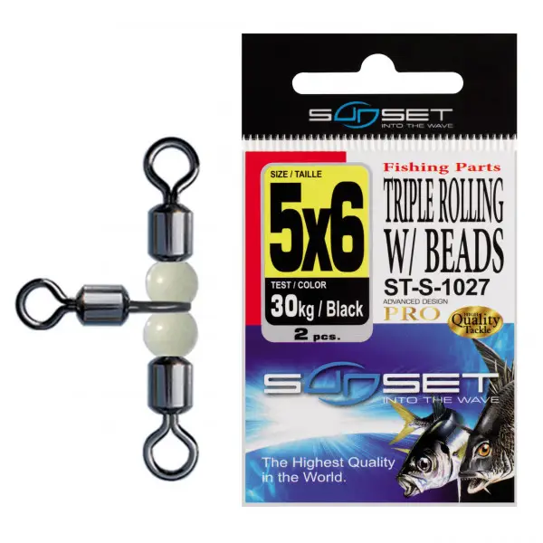 Vartej Sunset ST-S-1027 Triple Rolling W/Beads 3x4 35kg Ieftin