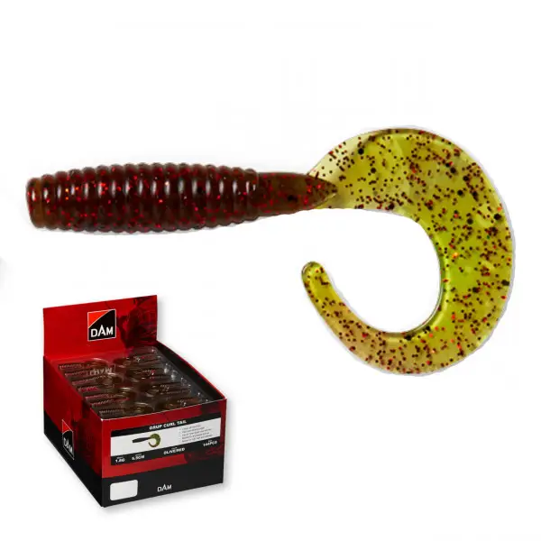 Ofertă exclusivă Twister DAM Grup Curl Tail 5.5cm Olive/Red