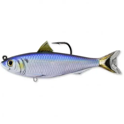Ieftin Vobler Live Target Blueback Herring Swimbait, 11.5cm, 21g, Blue-Black
