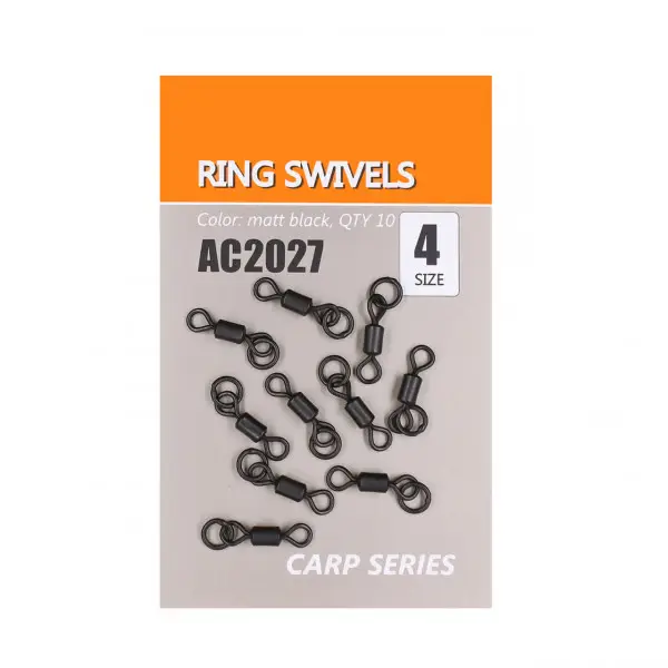 Vartej Orange No.4 Ring Swivels 10buc Mai ieftin