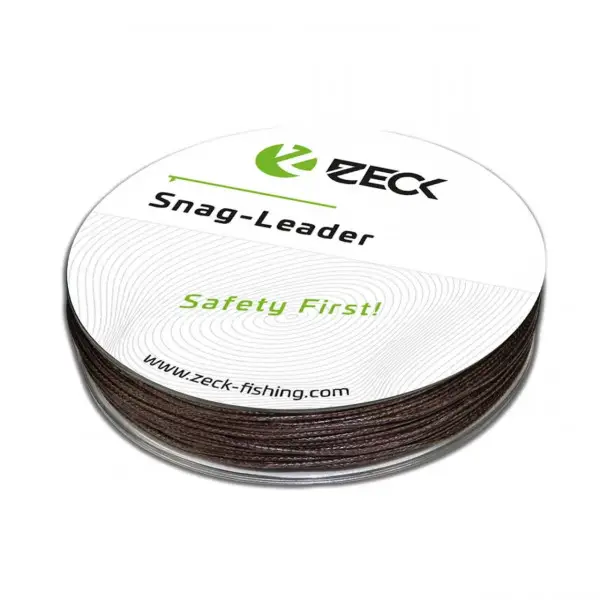 Expediere rapidă Fir Textil Inaintas Zeck Snag Leader 0.80mm 90kg 50m Maro