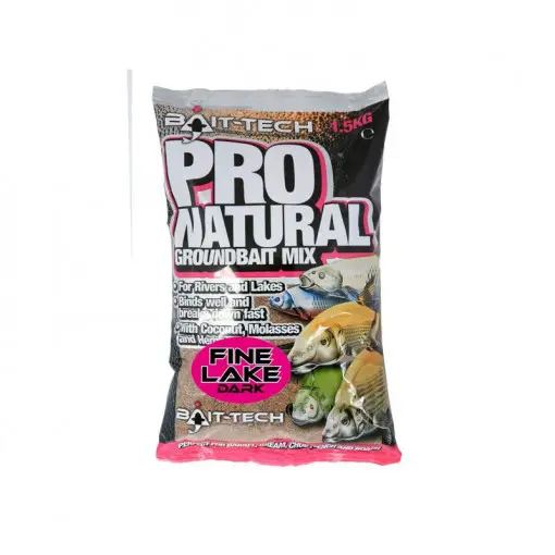 Transport gratuit Nada Bait-Tech Pro Natural Fine Lake Dark 1.5Kg