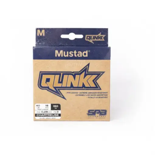 Fir Textil Mustad Qlink Braid, 150m, Chartreuse Plată securizată