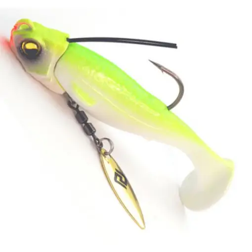 Swimbait Raid Head Swimmer Libero, 6cm, 7g, 009 White Chart, 2+2buc/plic Retur gratuit