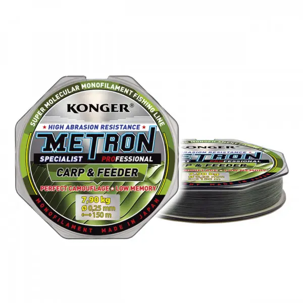 Preț promoțional Fir Konger Metron Specialist ProCarp and Feeder 0.20mm 5.9kg 150m Verde Camou