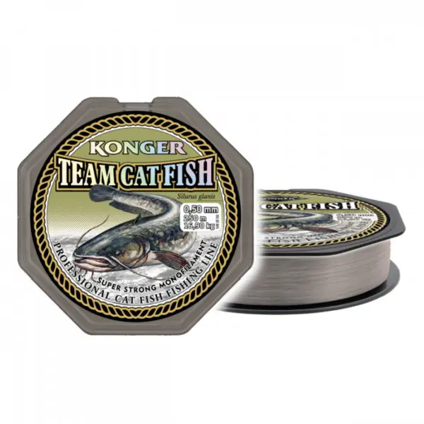 Fir Konger Team Cat Fish 0.50mm 16.9kg 250m Gri Bestseller