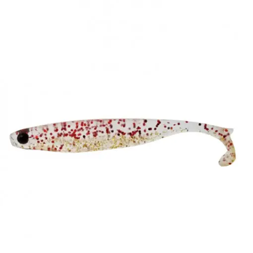 Shad Mustad Mezashi Z Minnow, 7.6cm, Red Gold Glitter, 6buc/plic Preț redus