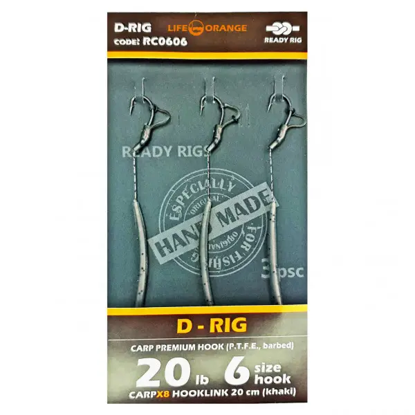 Preț promoțional Rig Crap D-Rig 06 Orange Series 6 No.6 20lb 20cm 3buc