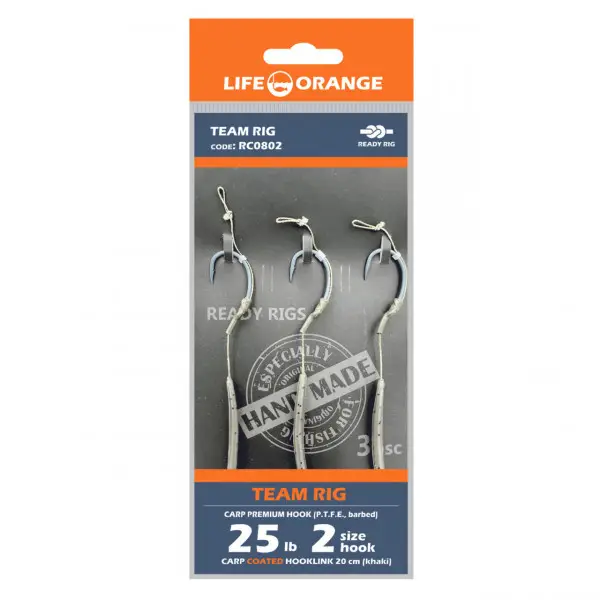 Rig Crap Team Rig 04 Orange Series 8 No.4 35lb 20cm 3buc Promoție