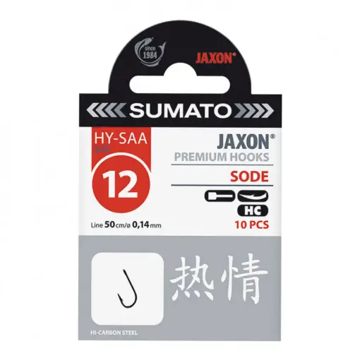Ofertă specială Carlige Legate Jaxon Sumato Sode, Black Nickel, 10buc/plic