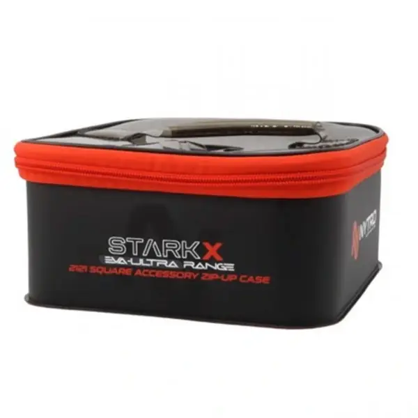 Geanta Accesorii Nytro Starkx L 24x24cm EVA Patrata Capac Transparent cu Fermoar Reducere de preț