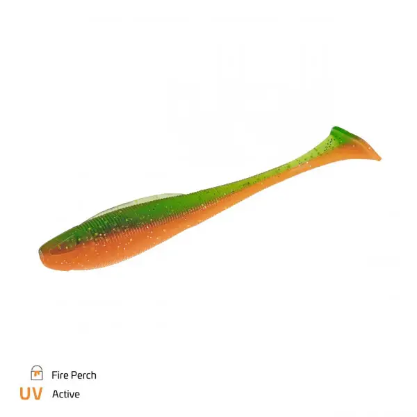 Shad Zeck BA Sexy Swimmer 6cm Fire Perch 10buc Retur ușor