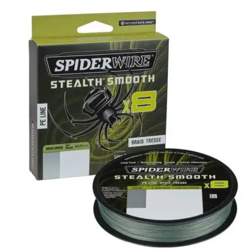 Fir Textil SpiderWire Stealth Smooth 8 Braid, Moss Green, 150m Preț promoțional